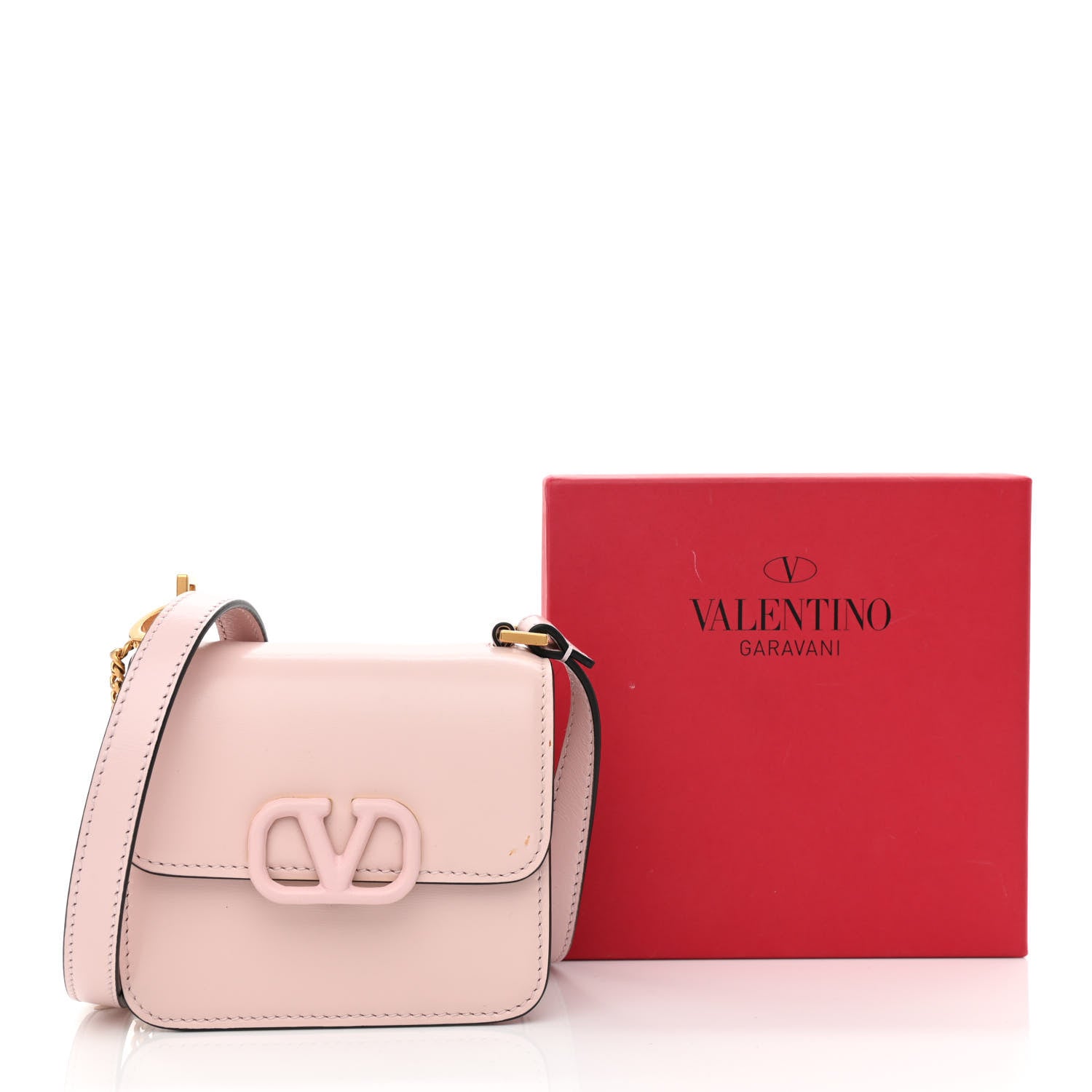 Valentino Garavani Smooth Calfskin Micro VSling Shoulder Bag Rose Quartz 12 of 12