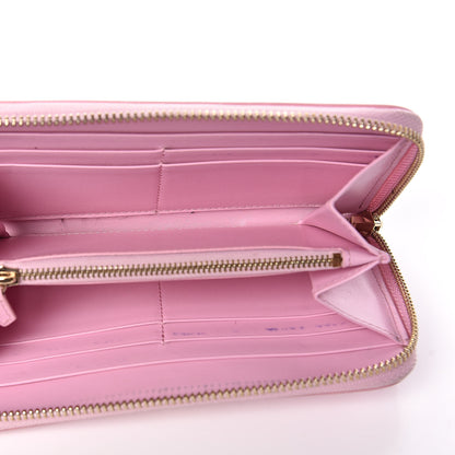 Versace Vitello Palazzo Medusa Zip Around Wallet Pink 5 of 10