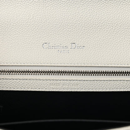 Christian Dior Grained Calfskin Perforated Diorama Flap Bag Latte 6 of 19