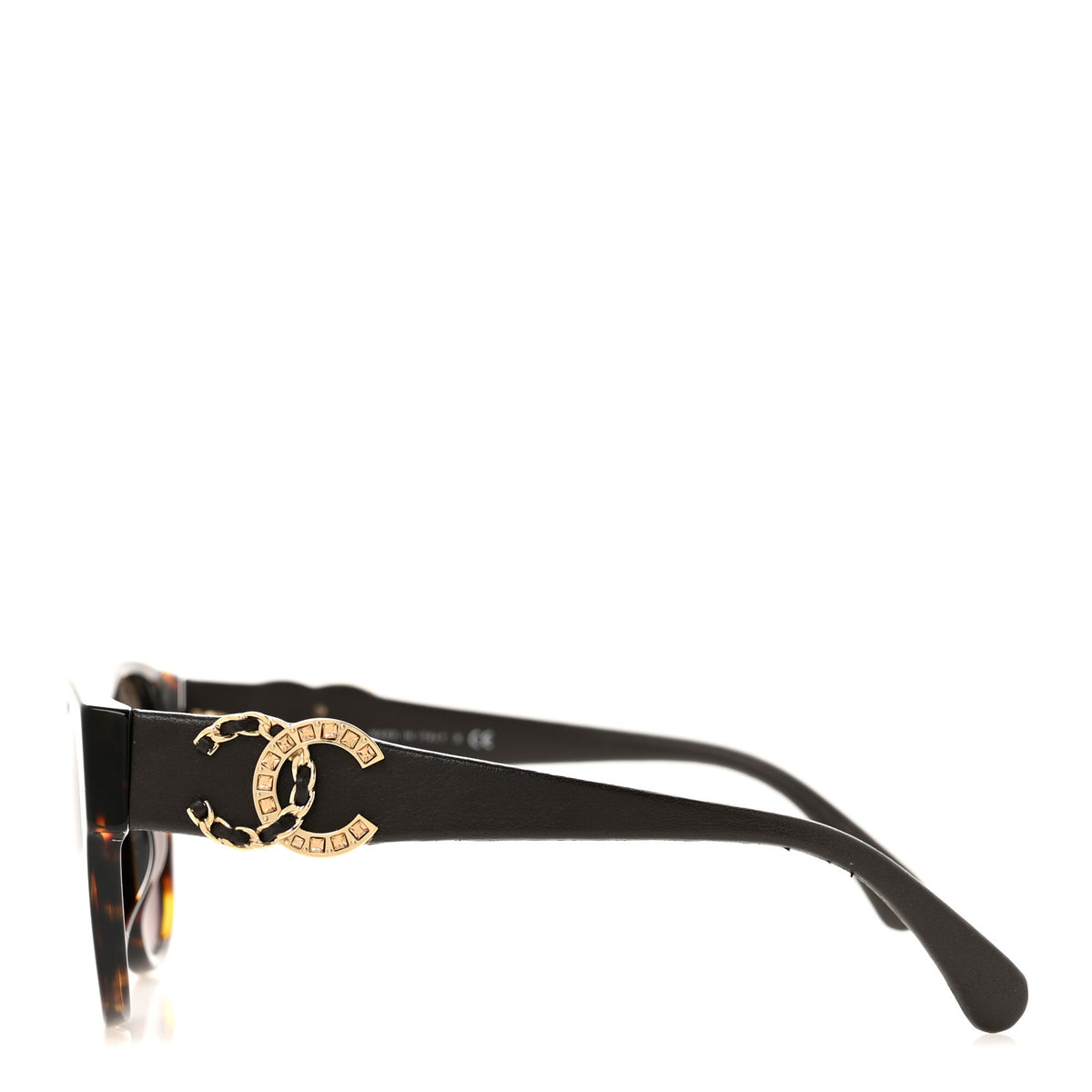 Crystal Lambskin CC Sunglasses 5455-Q-A Tortoise