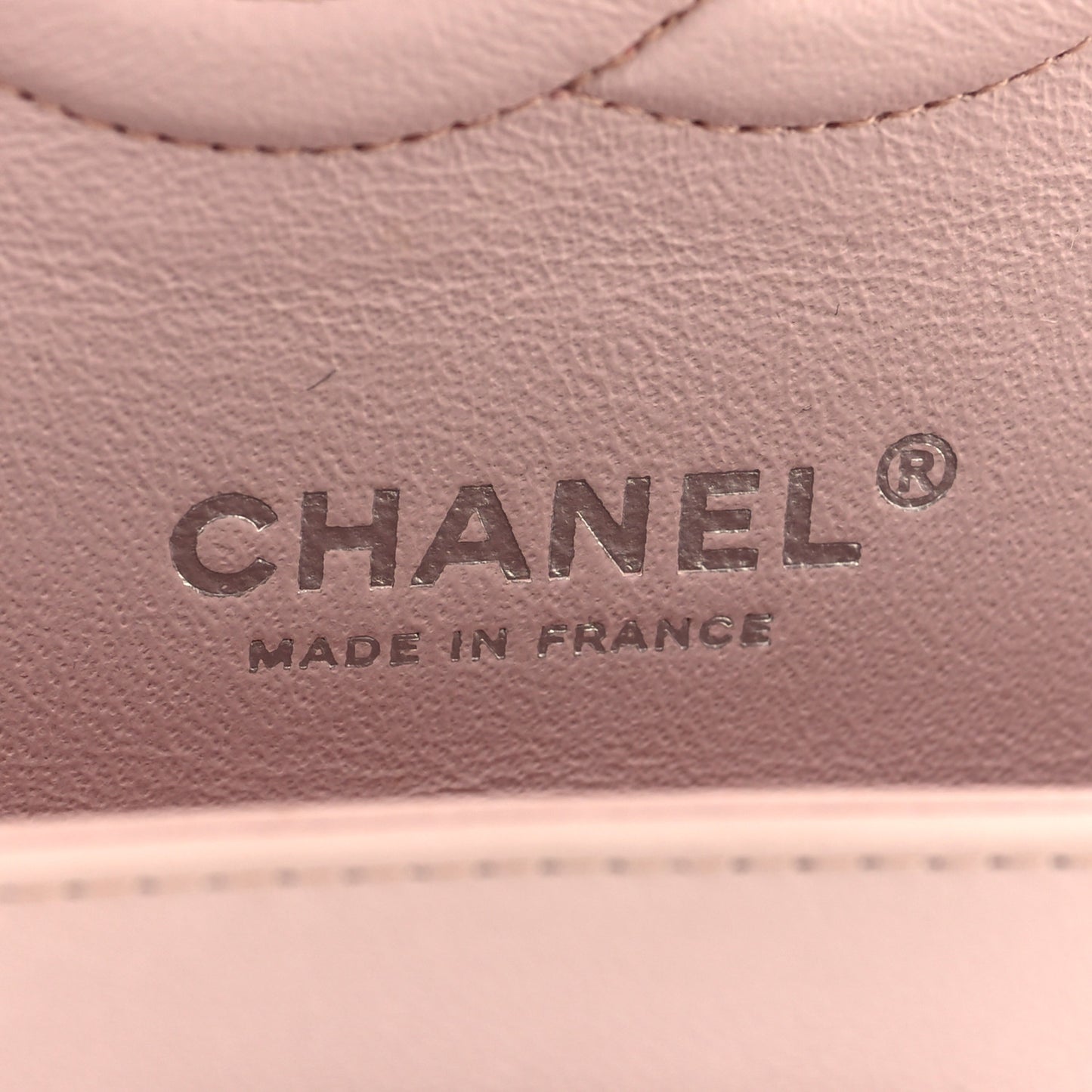 Lambskin Quilted Medium Double Flap Light Pink