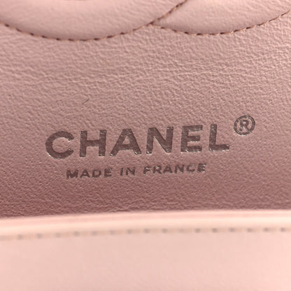 Chanel Lambskin Quilted Medium Double Flap Light Pink 6 of 13