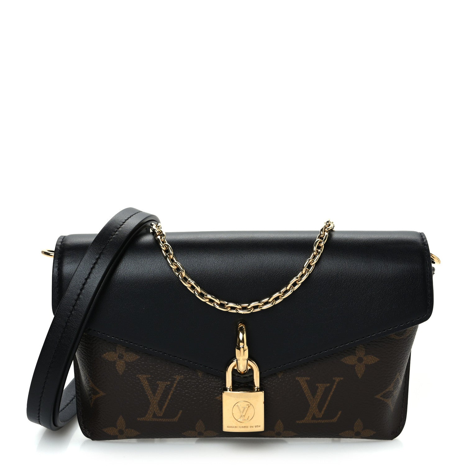 Louis Vuitton Monogram Padlock On Strap Black 1 of 11