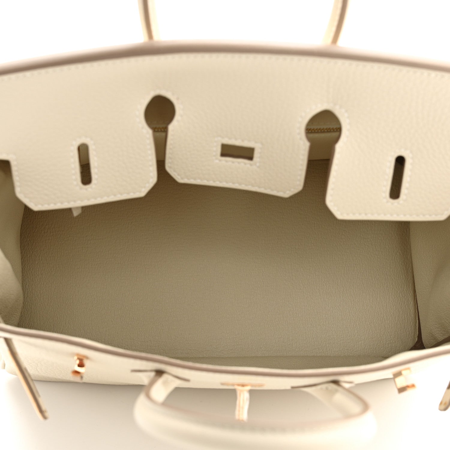 Hermes Togo Birkin 25 Craie 5 of 11
