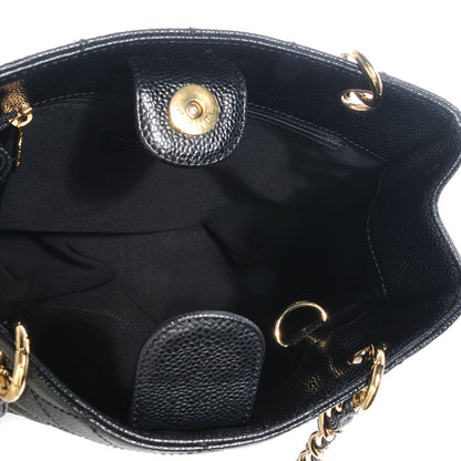 Chanel Caviar Petit Shopping Tote PST Black 6 of 9