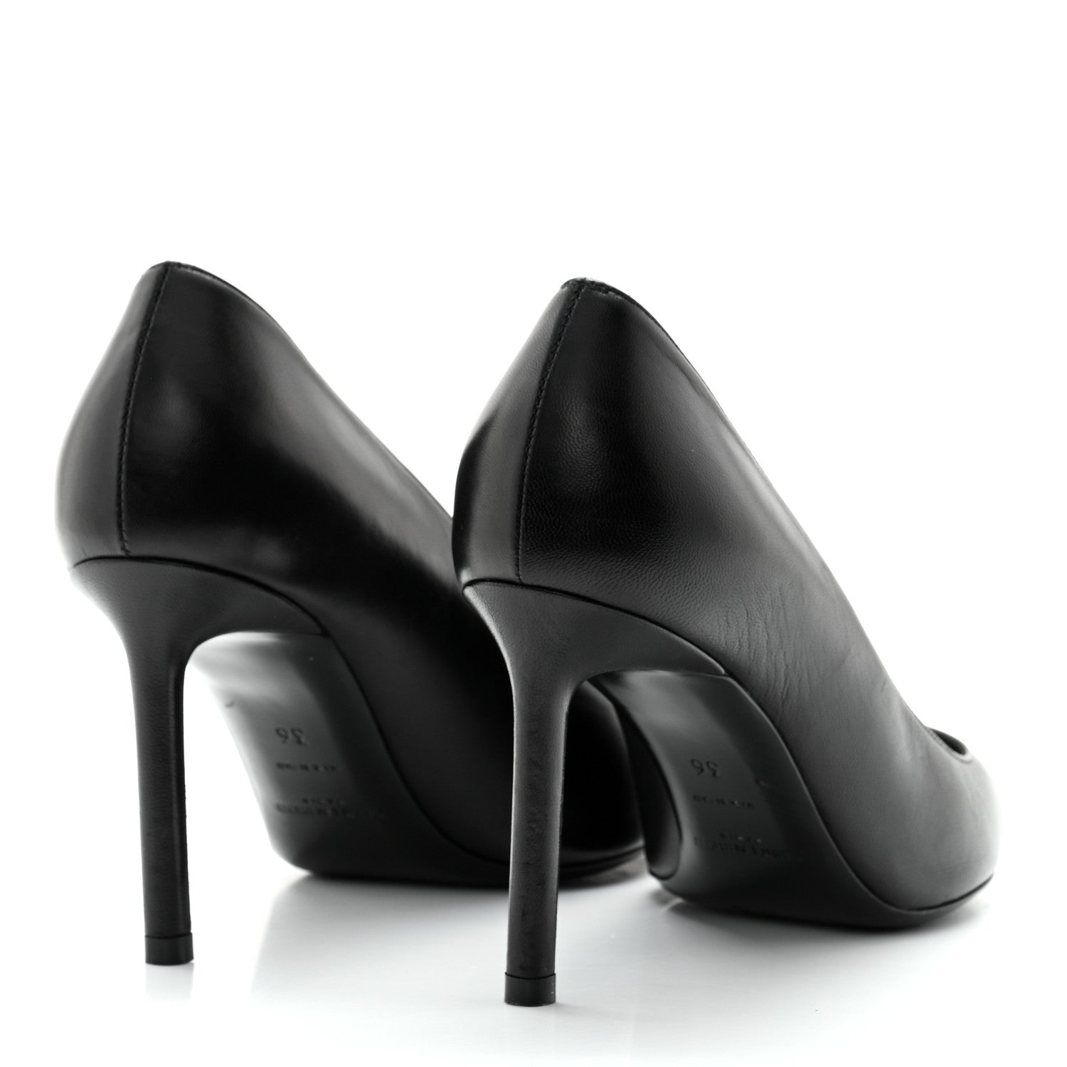 Saint Laurent Kitten Heel Pumps 36 Black 4 of 9