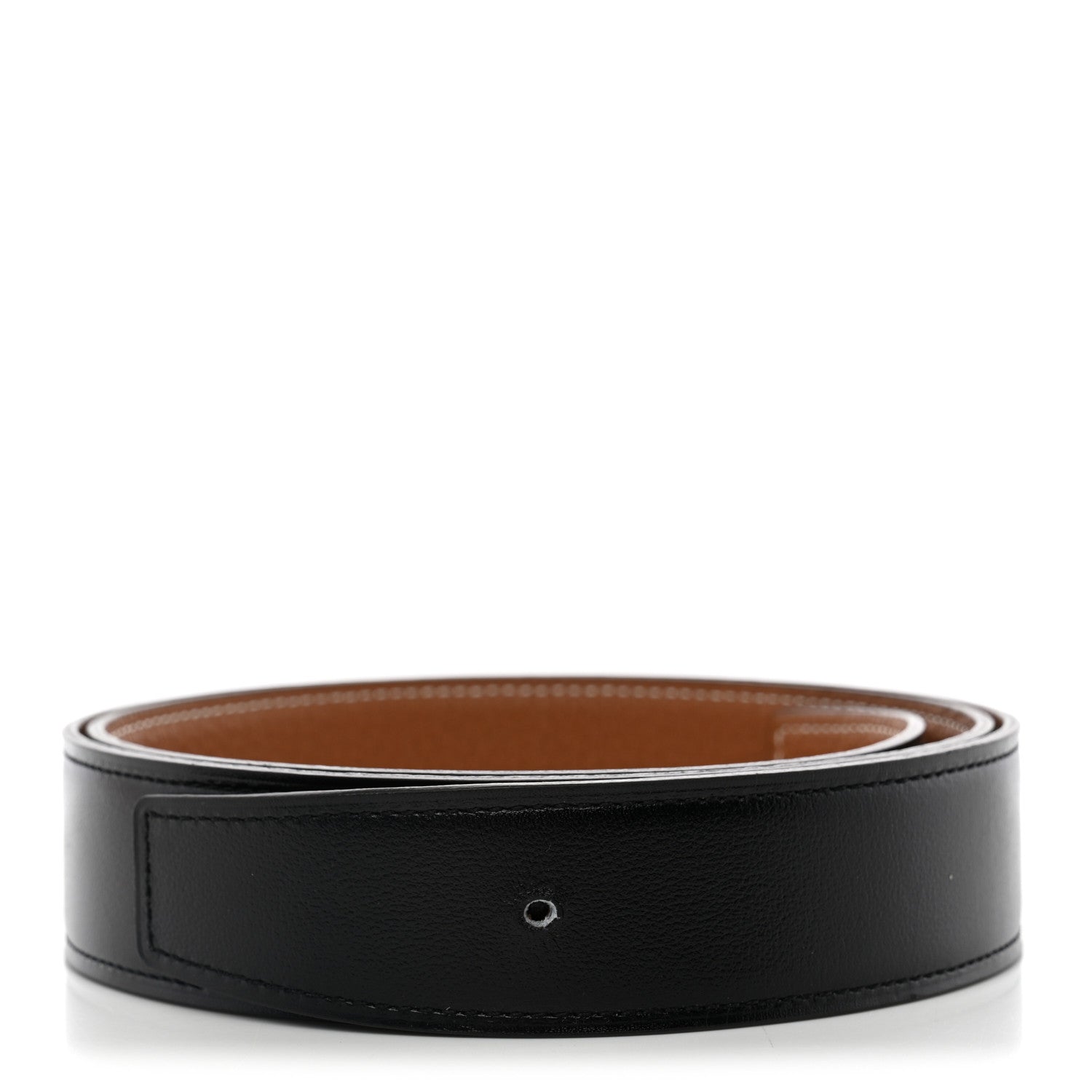 Hermes Box Togo 32mm Belt Strap 85 34 Black Gold 1 of 3