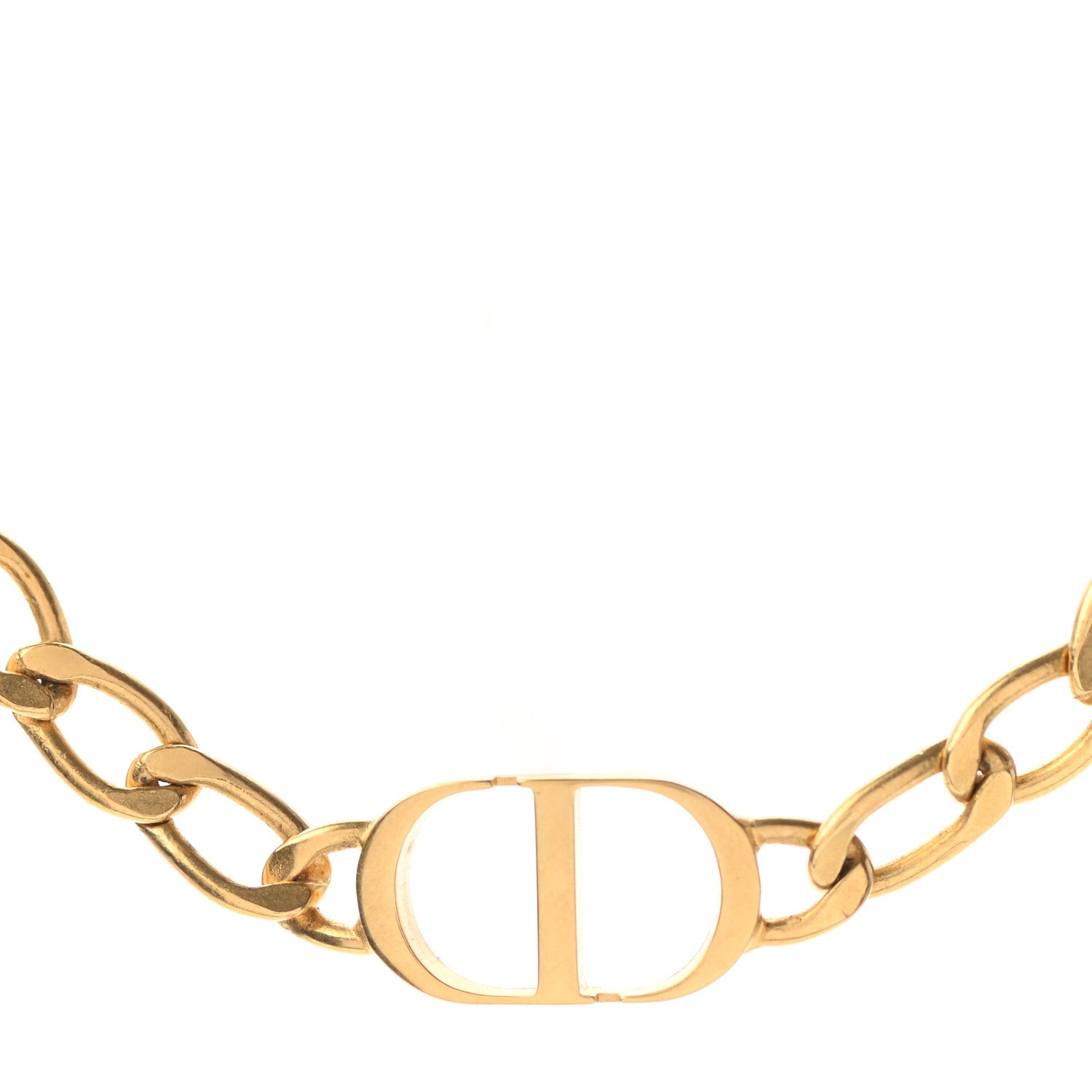 Christian Dior Metal Petit CD Choker Necklace Gold 5 of 5