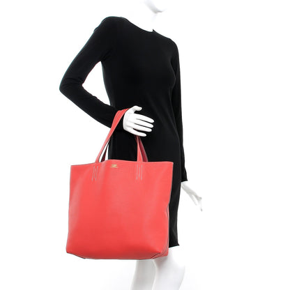 Hermes Taurillon Clemence Double Sens 45 Reversible Tote Rubis Bougainvillea 3 of 11