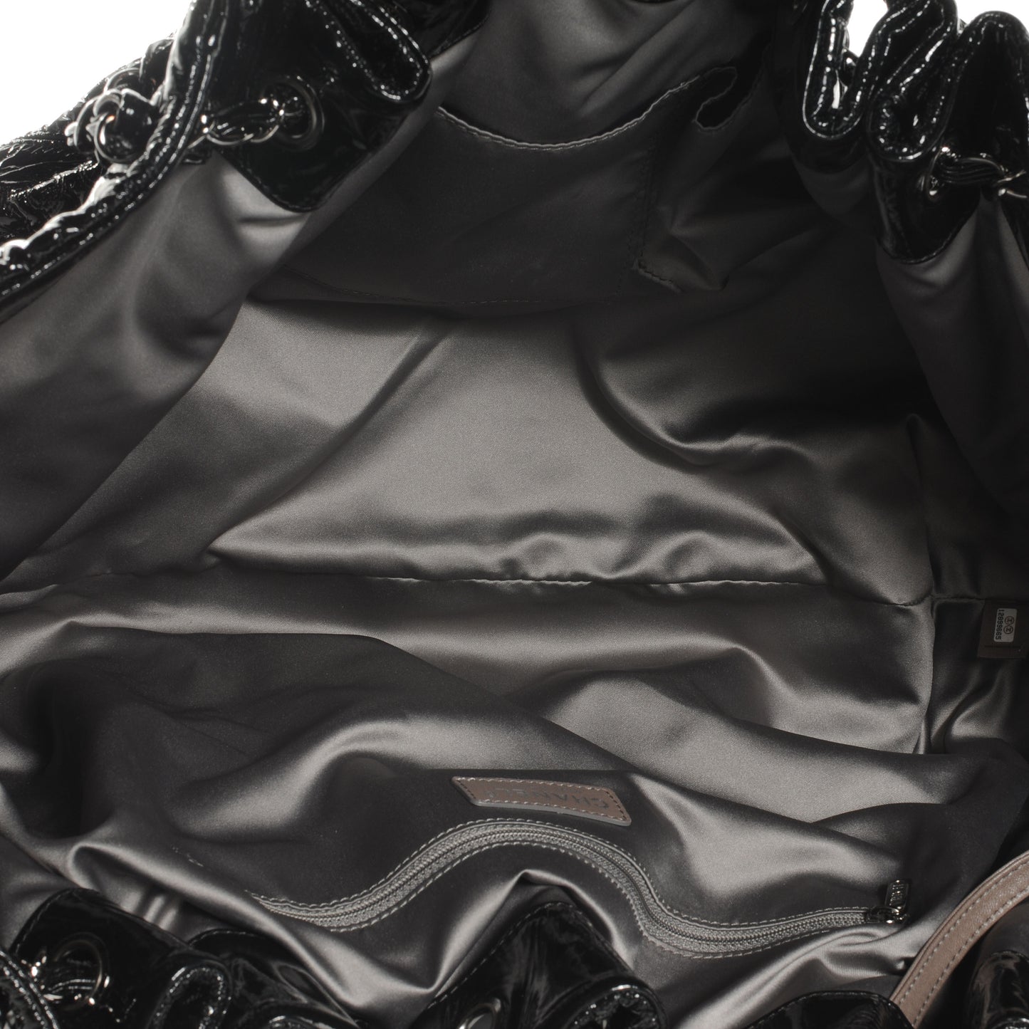 Vinyl Graphic Edge Tote Black