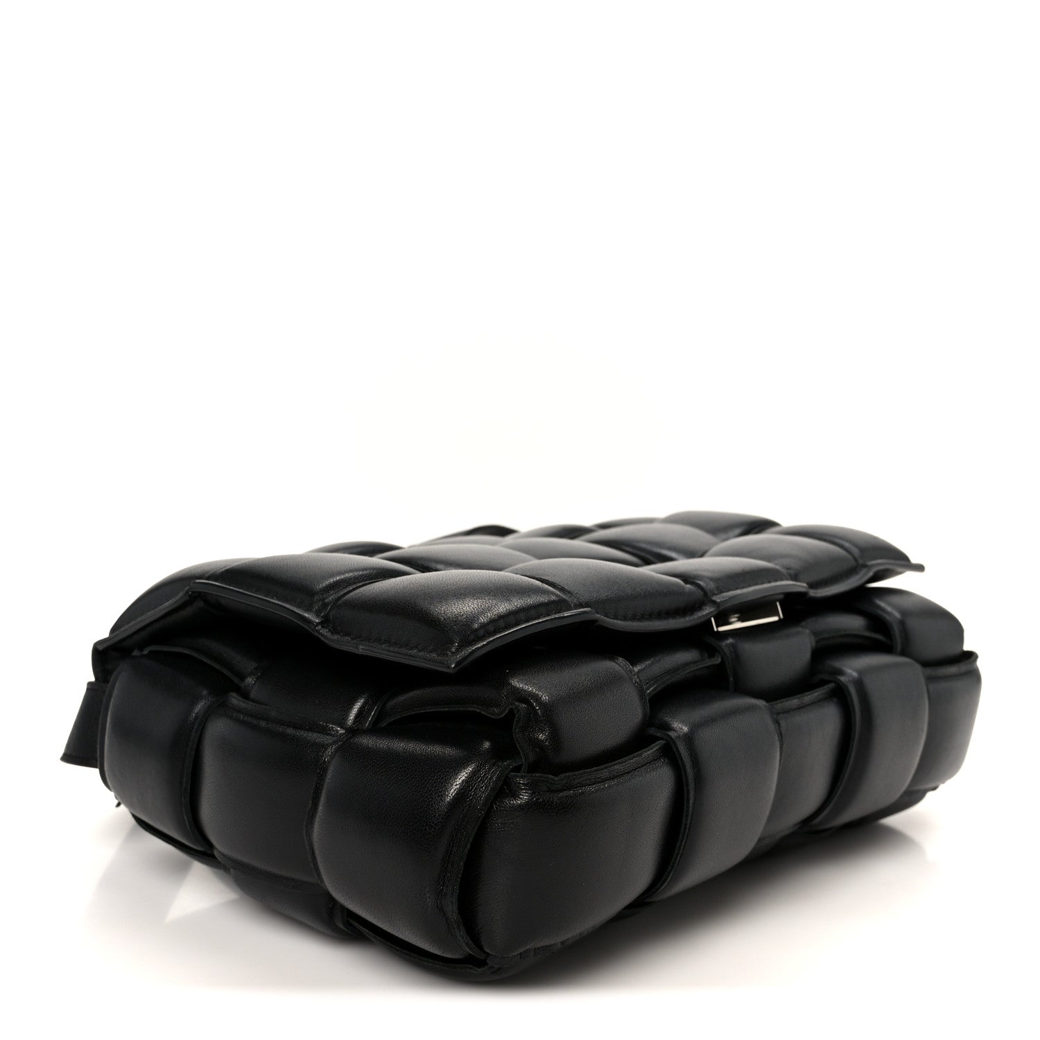 Bottega Veneta Nappa Maxi Intreccio Padded Cassette Crossbody Bag Black 4 of 14