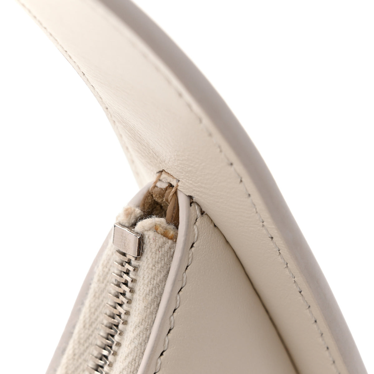 The Row Smooth Calfskin Half Moon Shoulder Bag New Ivory 10 of 11