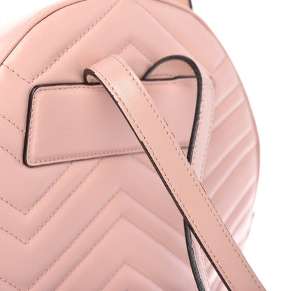 Gucci Calfskin Matelasse GG Marmont Dome Backpack Perfect Pink 9 of 11