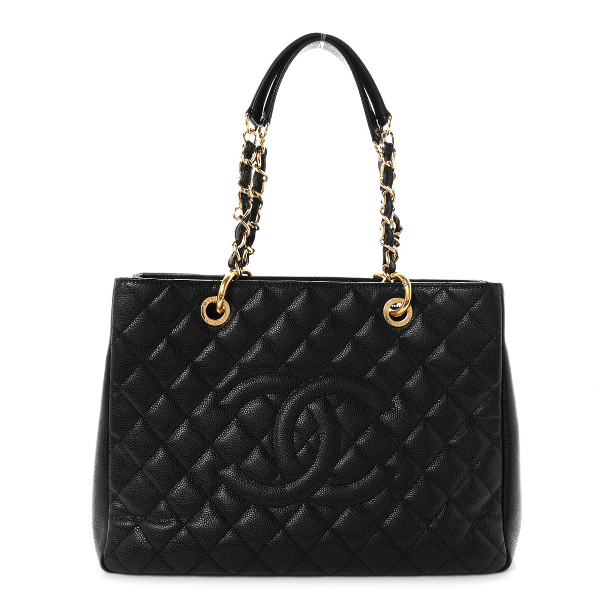 Chanel Caviar Quilted Grand Shopping Tote GST Black 2 of 21