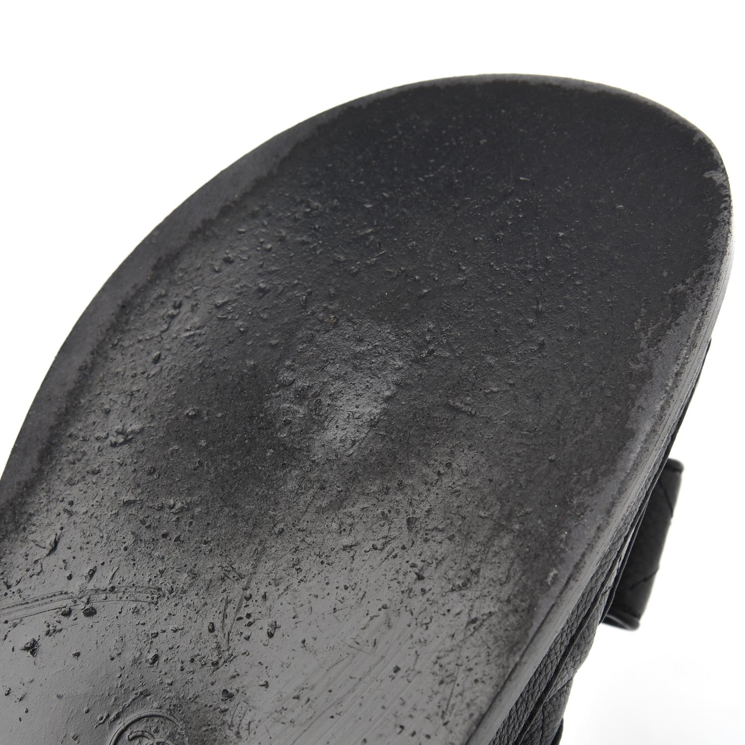 Chanel Grained Calfskin Velcro Dad Sandals 38 Black 13 of 23