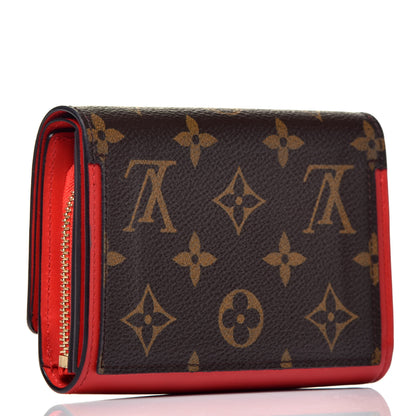 Louis Vuitton Monogram Flore Compact Wallet Coquelicot 3 of 6