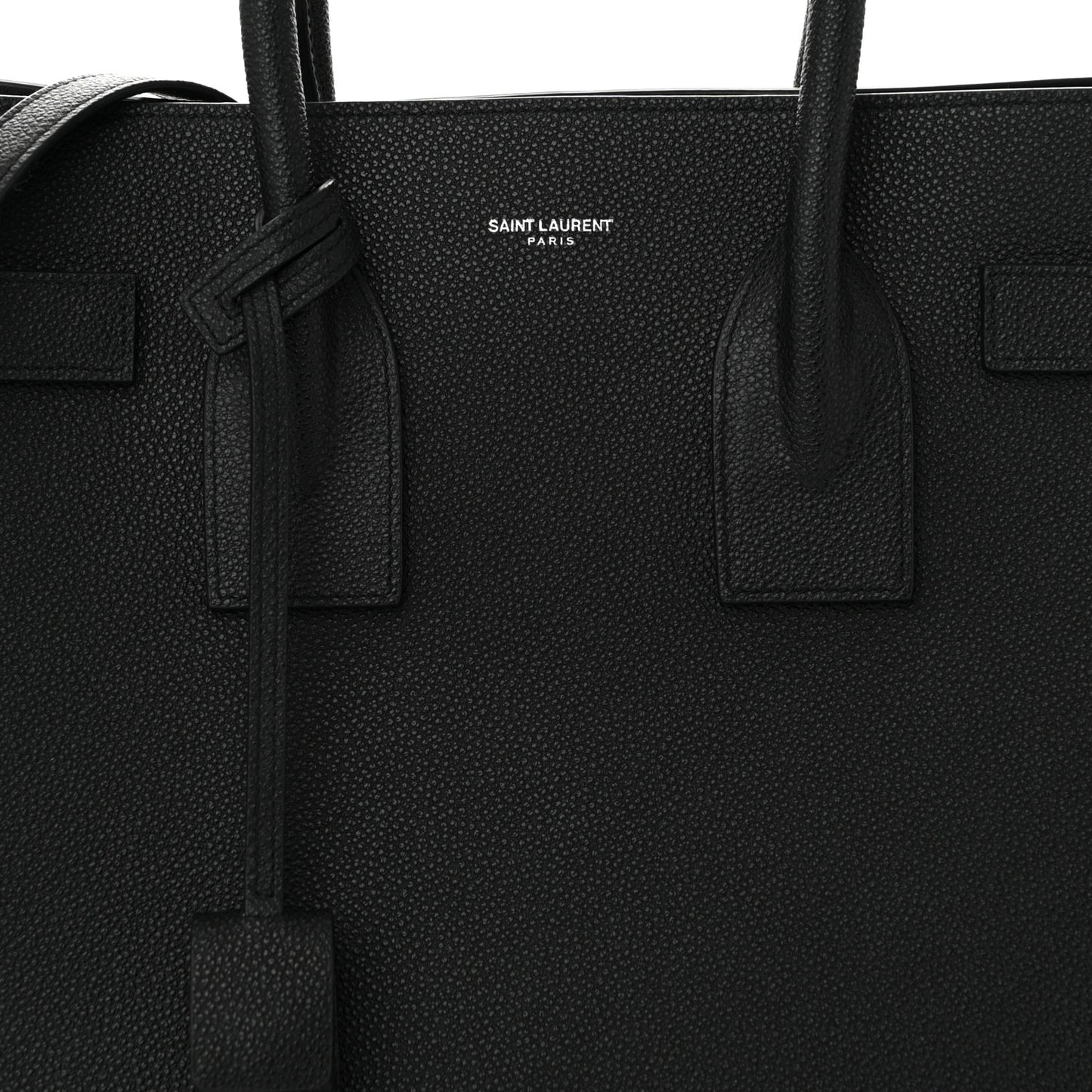 Grained Calfskin Small Sac De Jour Black