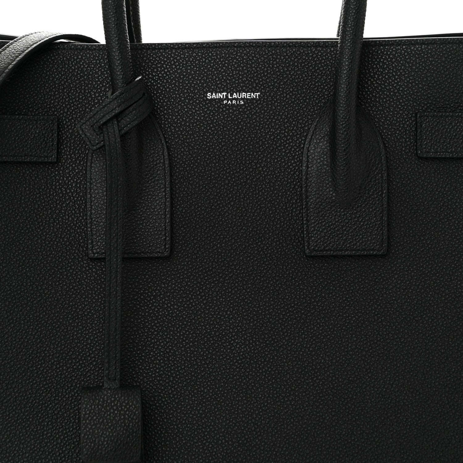 Saint Laurent Grained Calfskin Small Sac De Jour Black 8 of 11