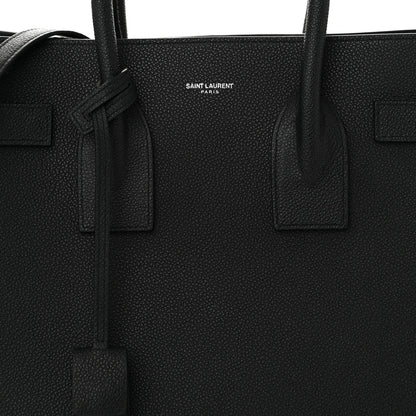 Saint Laurent Grained Calfskin Small Sac De Jour Black 8 of 11