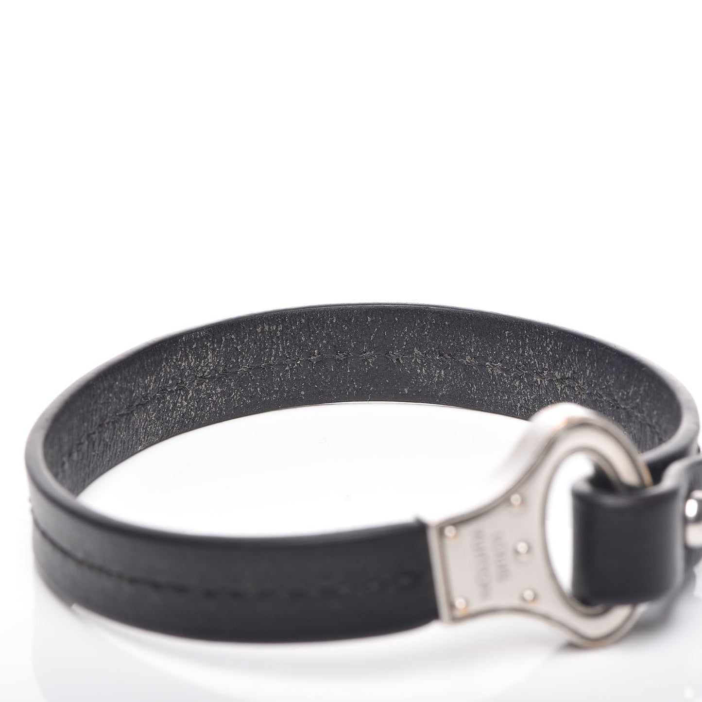 Calfskin Mens Archive Bracelet Black