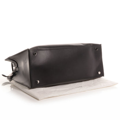 Balenciaga Calfskin Karung S Padlock Nude Work Black Electric Blue 4 of 9