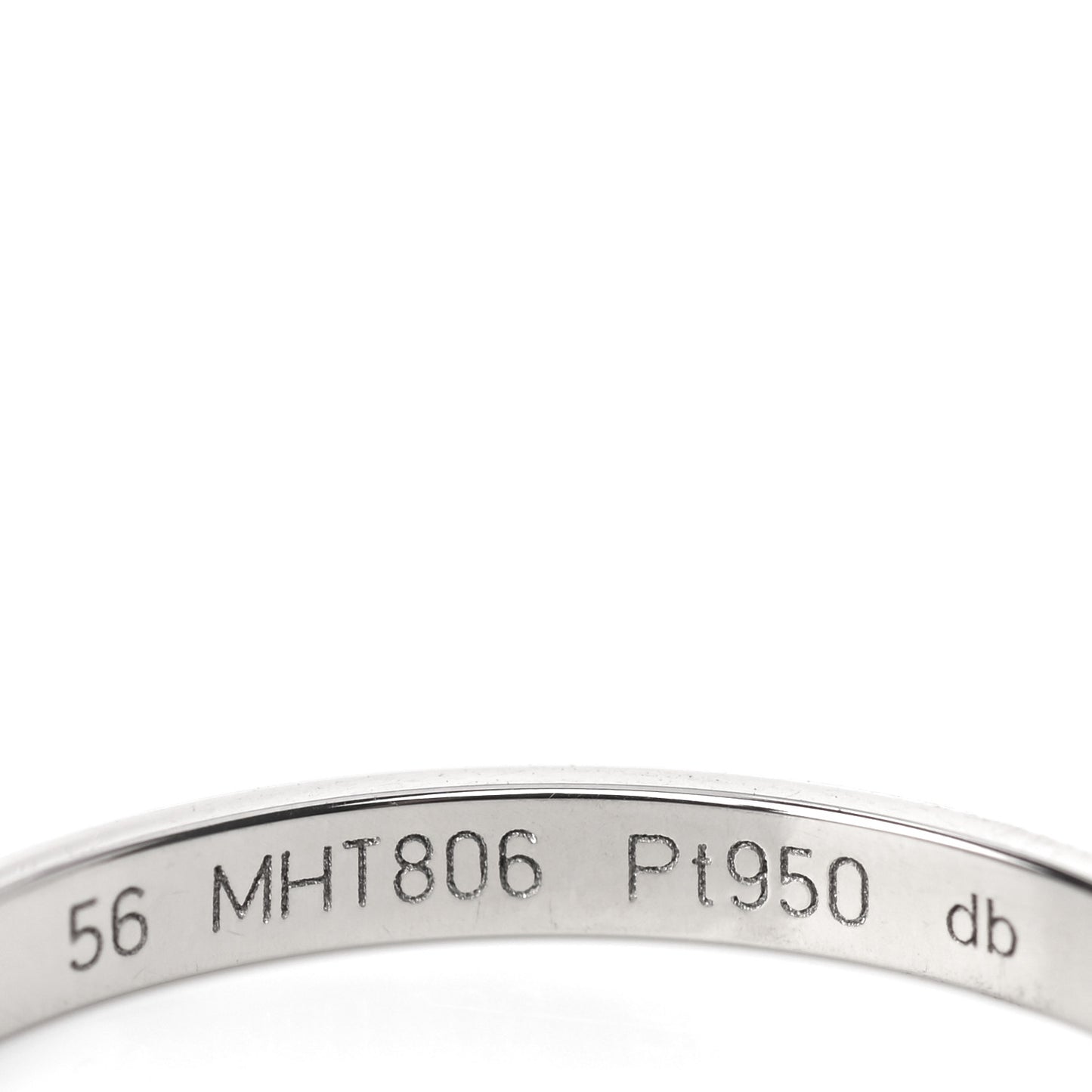 Platinum 2mm 1895 Wedding Band Ring 56 7.5