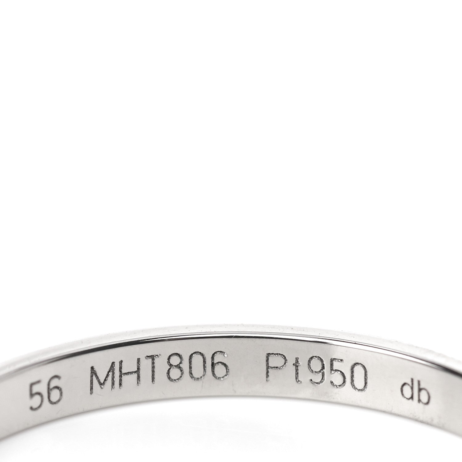 Cartier Platinum 2mm 1895 Wedding Band Ring 56 7.5 5 of 6