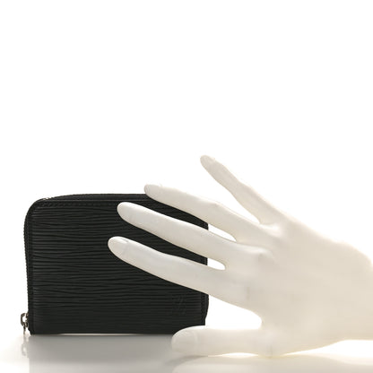 Louis Vuitton Epi Zippy Coin Purse Black 2 of 8