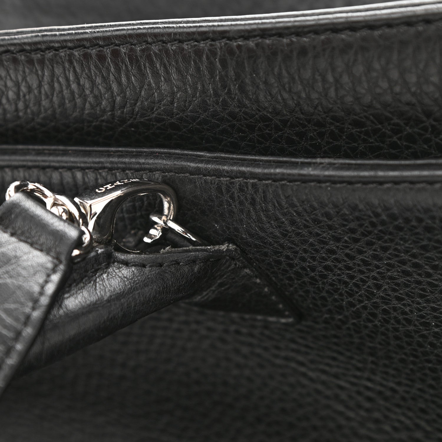 Chanel Calfskin Cerf Executive Shopper Tote Black 13 of 15