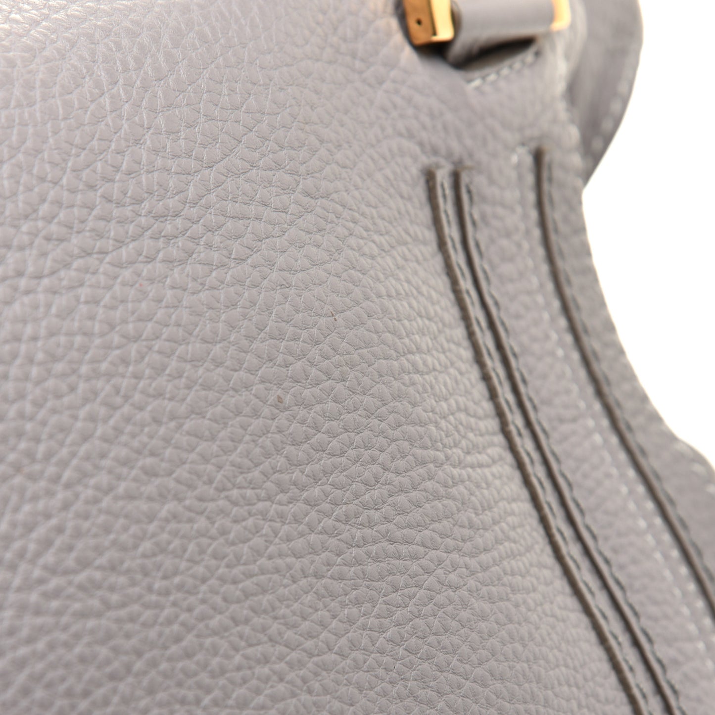 Calfskin Large Marcie Satchel Cashmere Grey