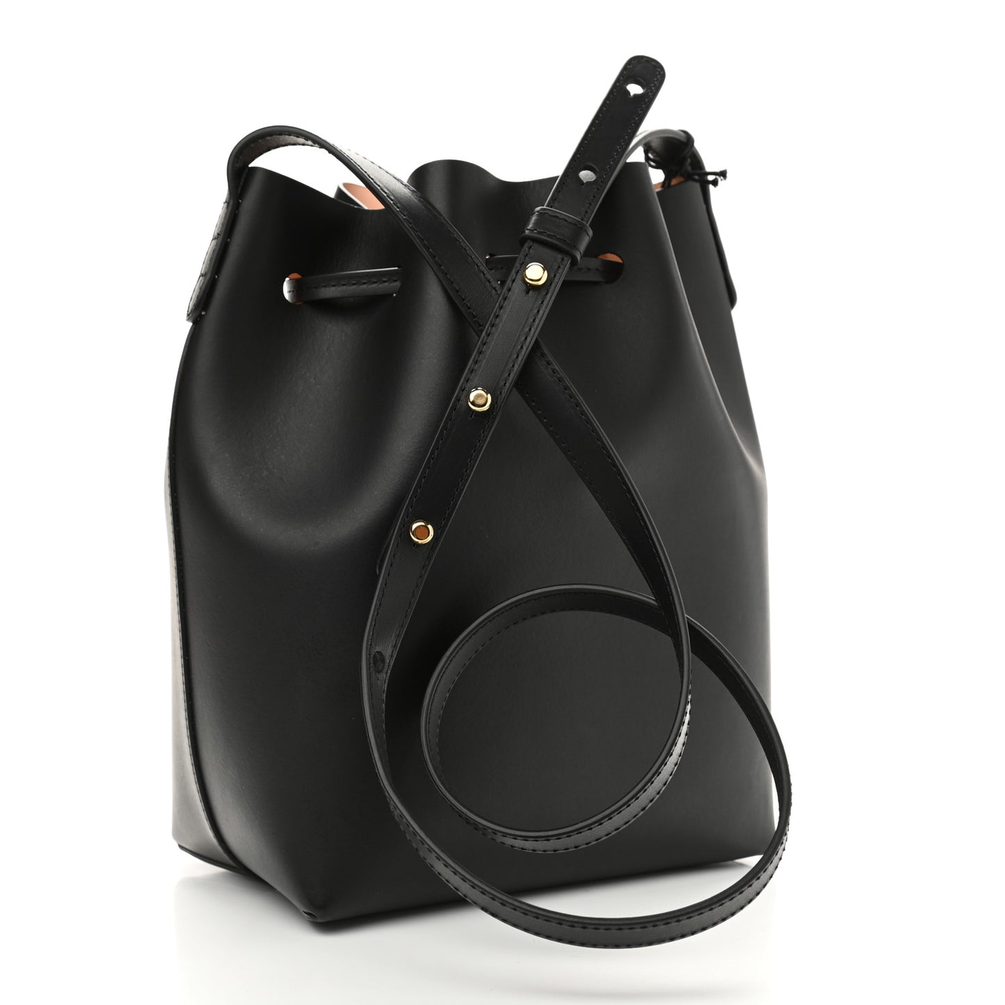 Calfskin Mini Bucket Bag Black Ballerina
