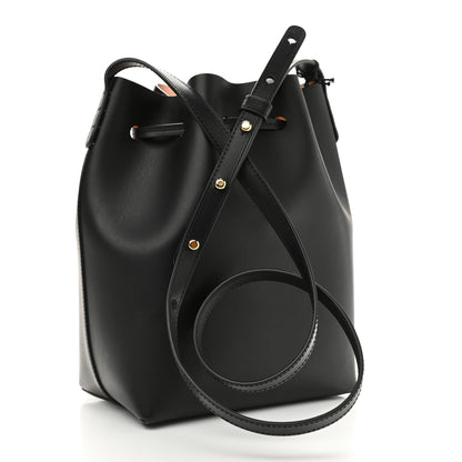 Mansur Gavriel Calfskin Mini Bucket Bag Black Ballerina 3 of 9