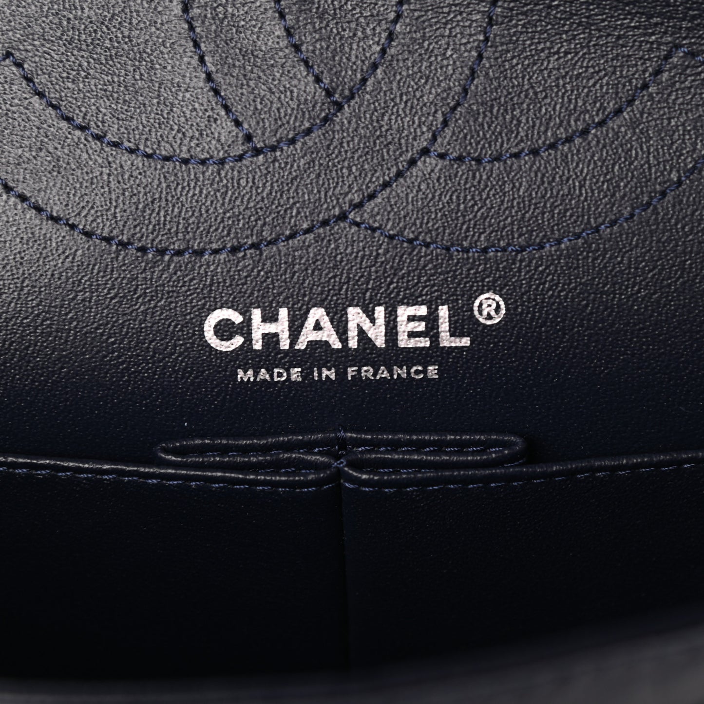 Aged Calfskin Quilted 2.55 Reissue 226 Flap Dark Navy Blue