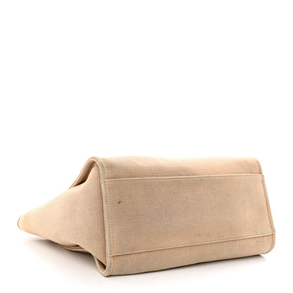 Chanel Canvas Large Deauville Tote Ecru 4 of 15