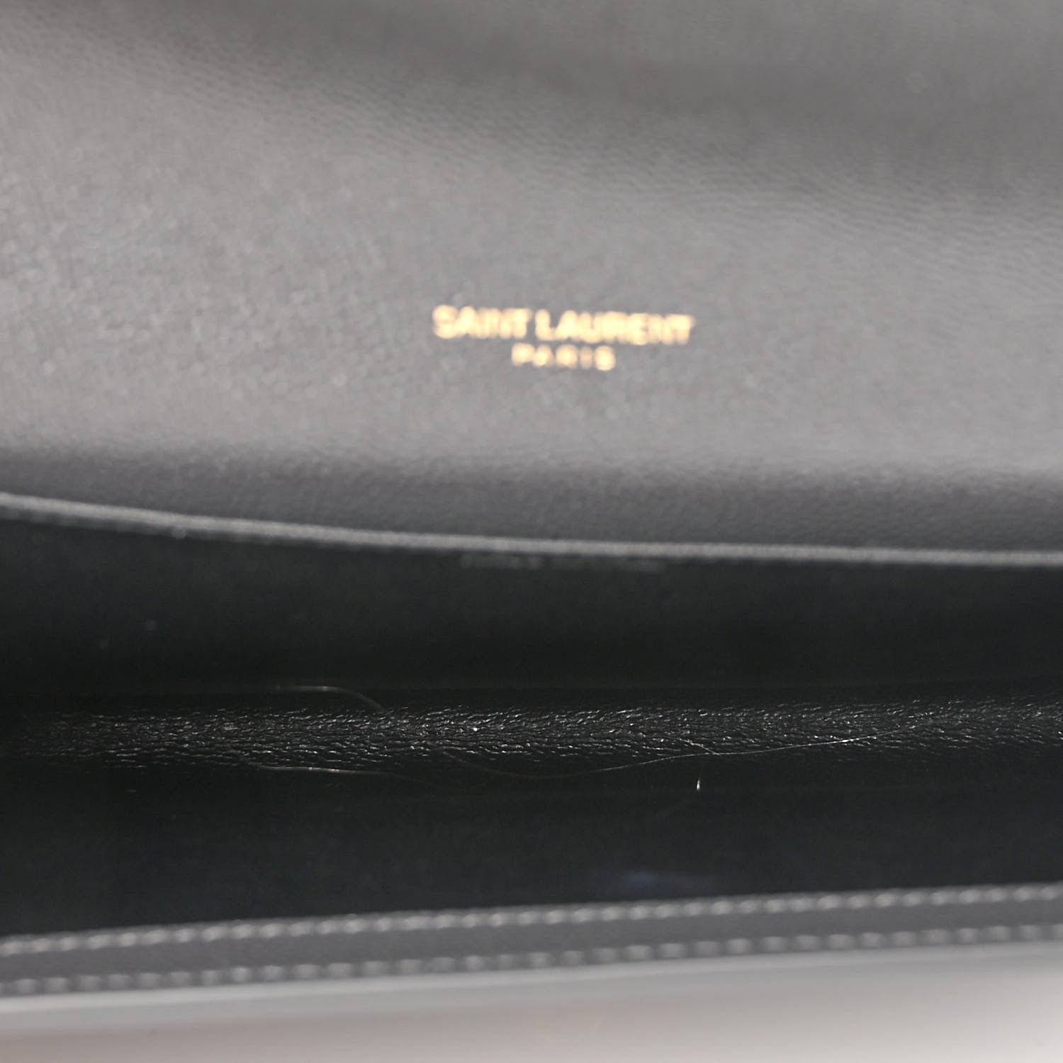 Saint Laurent Grain De Poudre Uptown Chain Wallet Storm 6 of 12