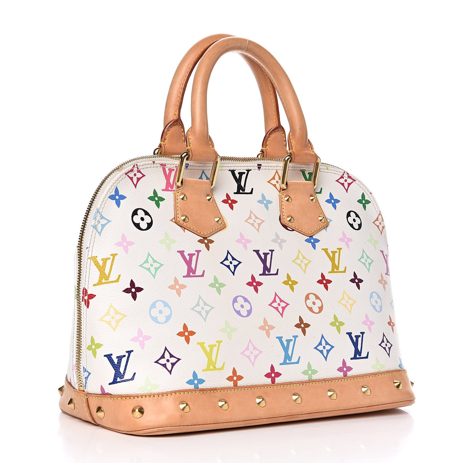 Louis Vuitton Monogram Multicolor Alma White 3 of 16