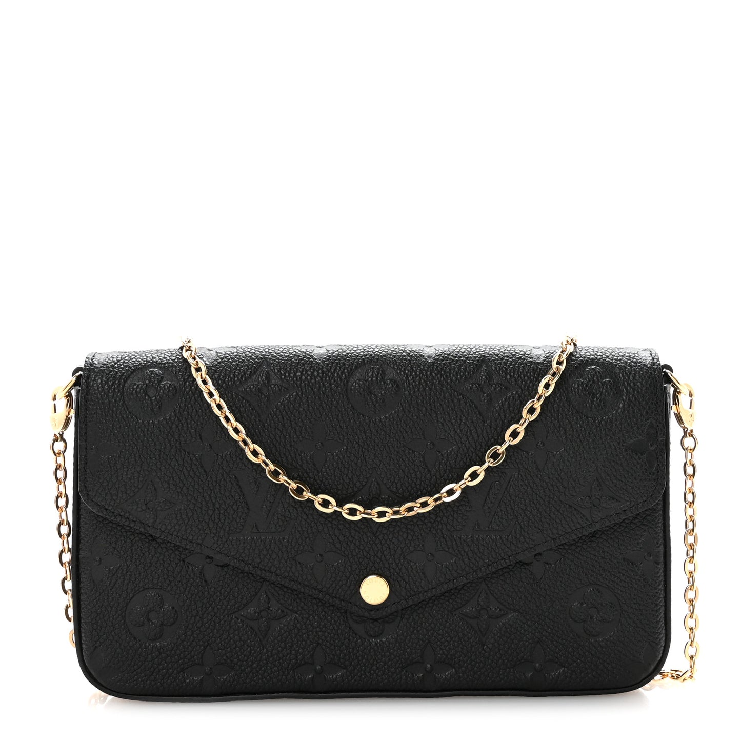 Empreinte Pochette Felicie Chain Wallet Black