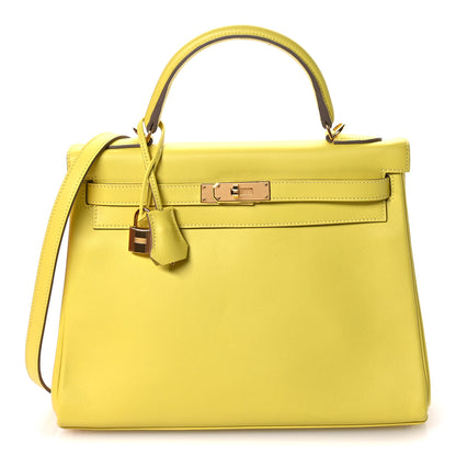 Hermes Evercolor Kelly Retourne 28 Lime 8 of 11