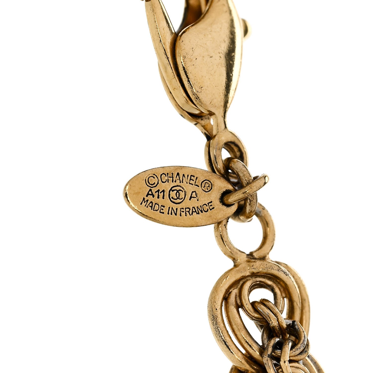 Chanel Crystal Paris Byzance CC Bracelet Gold 4 of 4