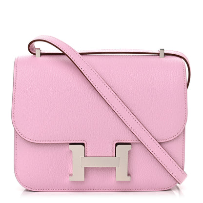 Hermes Chevre Mysore Verso Constance 18 Mauve Sylvestre Rouge Exotique 1 of 11