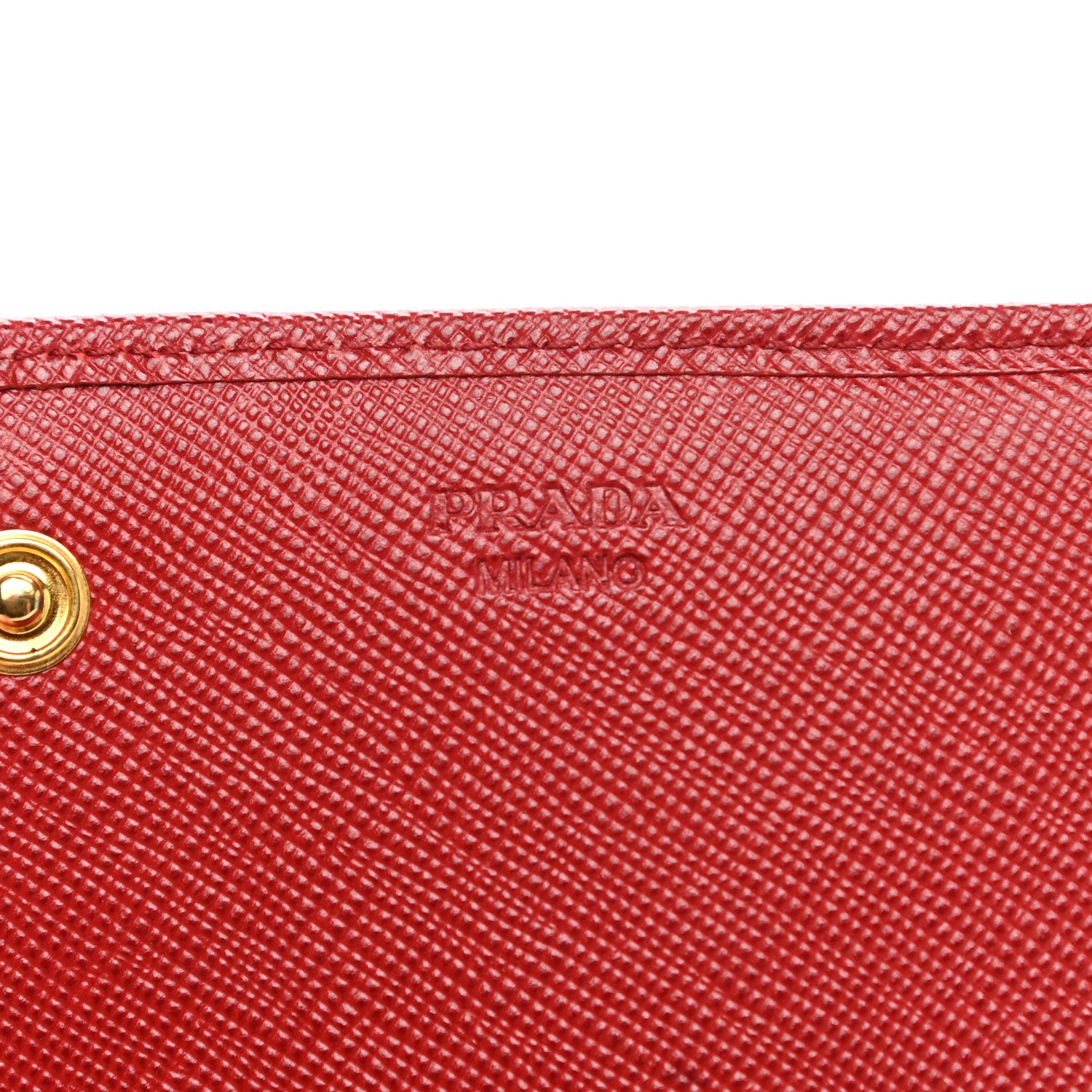 Prada Saffiano Fiocco Bow Continental Wallet Fuoco 6 of 13