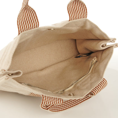 Hermes Cotton Canvas Tout Fourre PM Brown 6 of 10