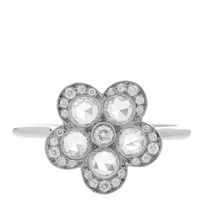 Tiffany Platinum Diamond Enchant Flower Ring 54 7 1 of 5