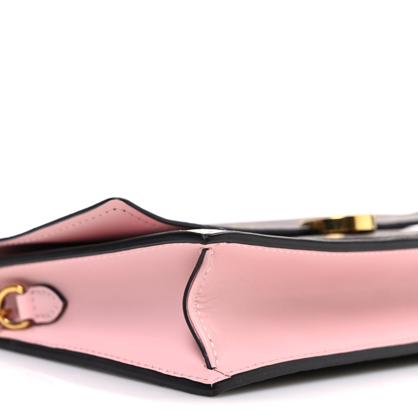 Monogram Flore Chain Wallet Rose Ballerine