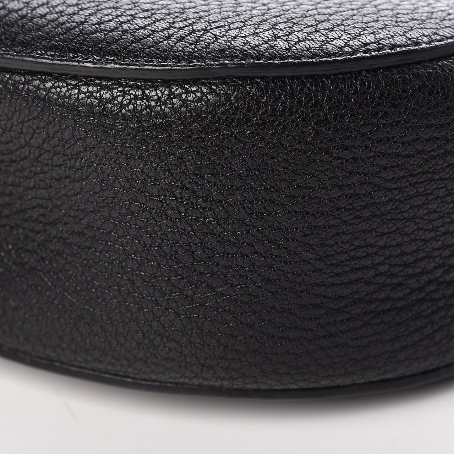 Grained Lambskin Drew Shoulder Bag Black