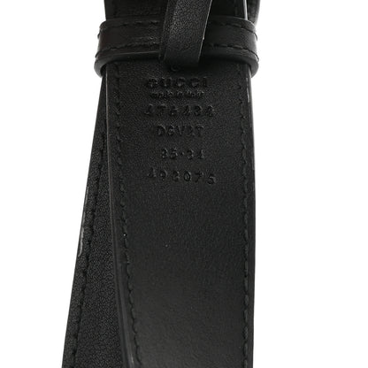 Gucci Calfskin Matelasse GG Marmont Belt Bag 85 34 Black 8 of 14