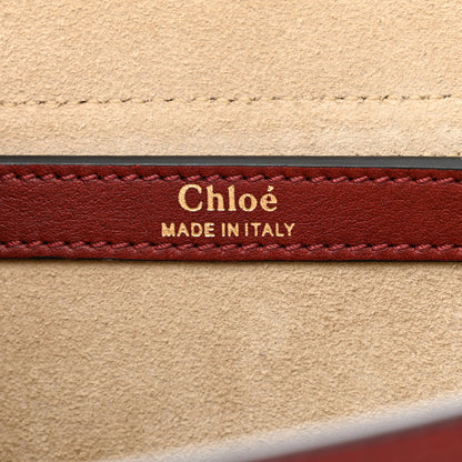 Chloe Calfskin Braided Small Hudson Shoulder Bag Sienna Red 6 of 11