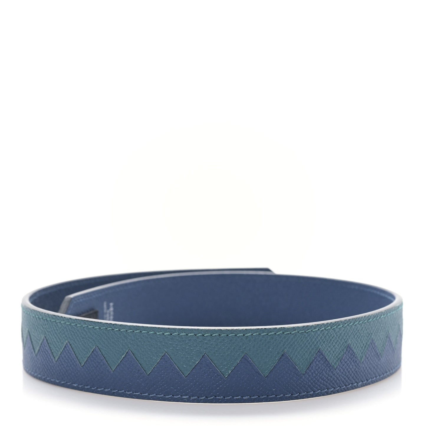 Epsom 30mm Tressage Au Galop Shoulder Strap Deep Blue Vert Bosphore