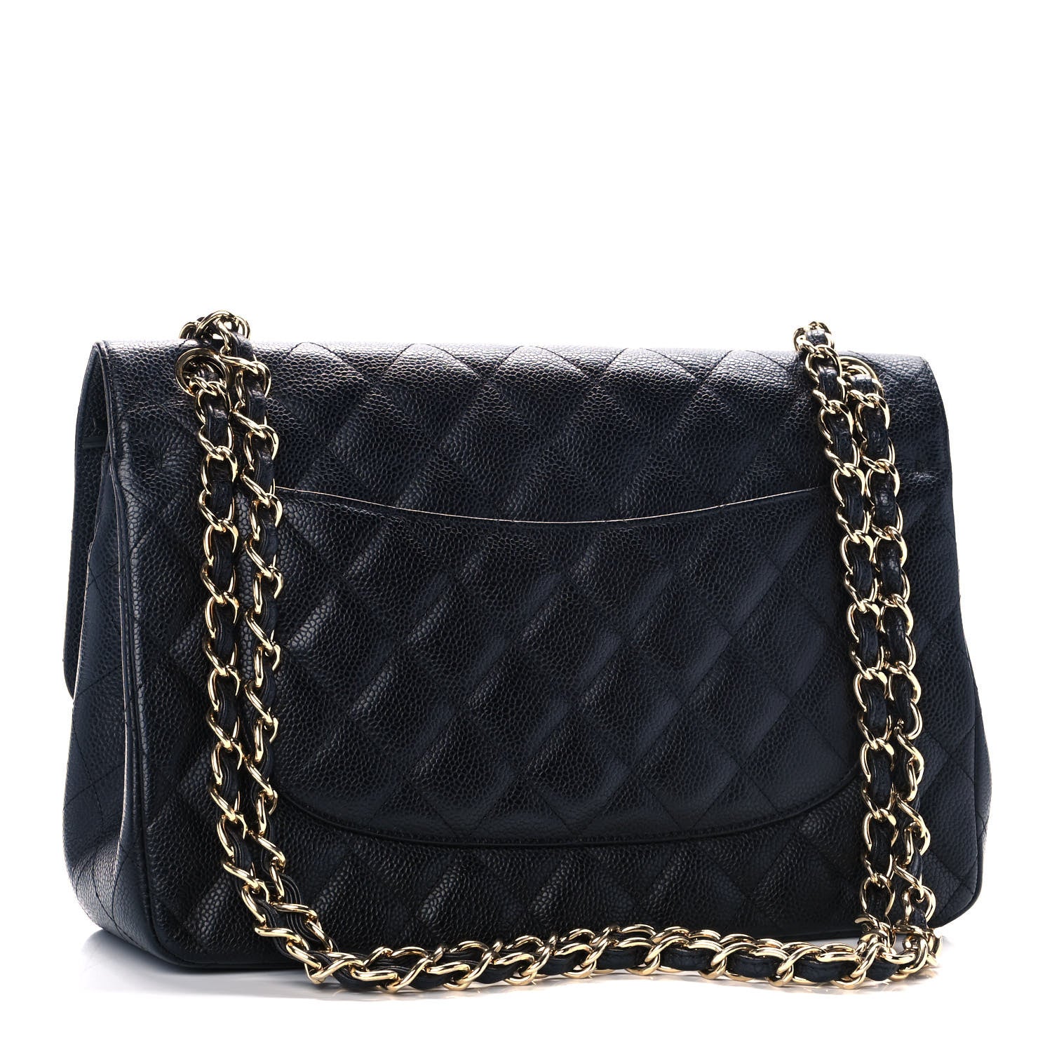 Chanel Caviar Quilted Jumbo Double Flap Black 2 of 14