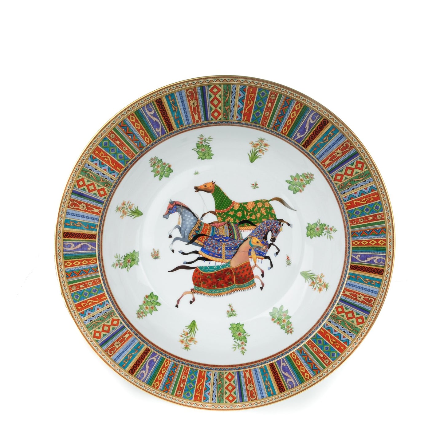 Porcelain Large Cheval D'Orient Deep Platter